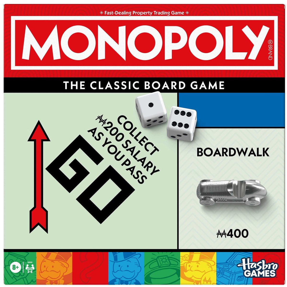Monopoly Hasbro Brettspielklassiker – Familienspiel – Lernspielzeug.
