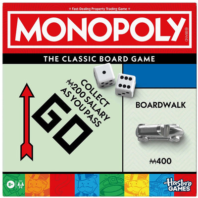 Monopoly Hasbro Brettspielklassiker – Familienspiel – Lernspielzeug.