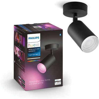 Philips Hue Fugato Aufbaustrahler – weißes und farbiges Licht – 1 Spot – Schwarz