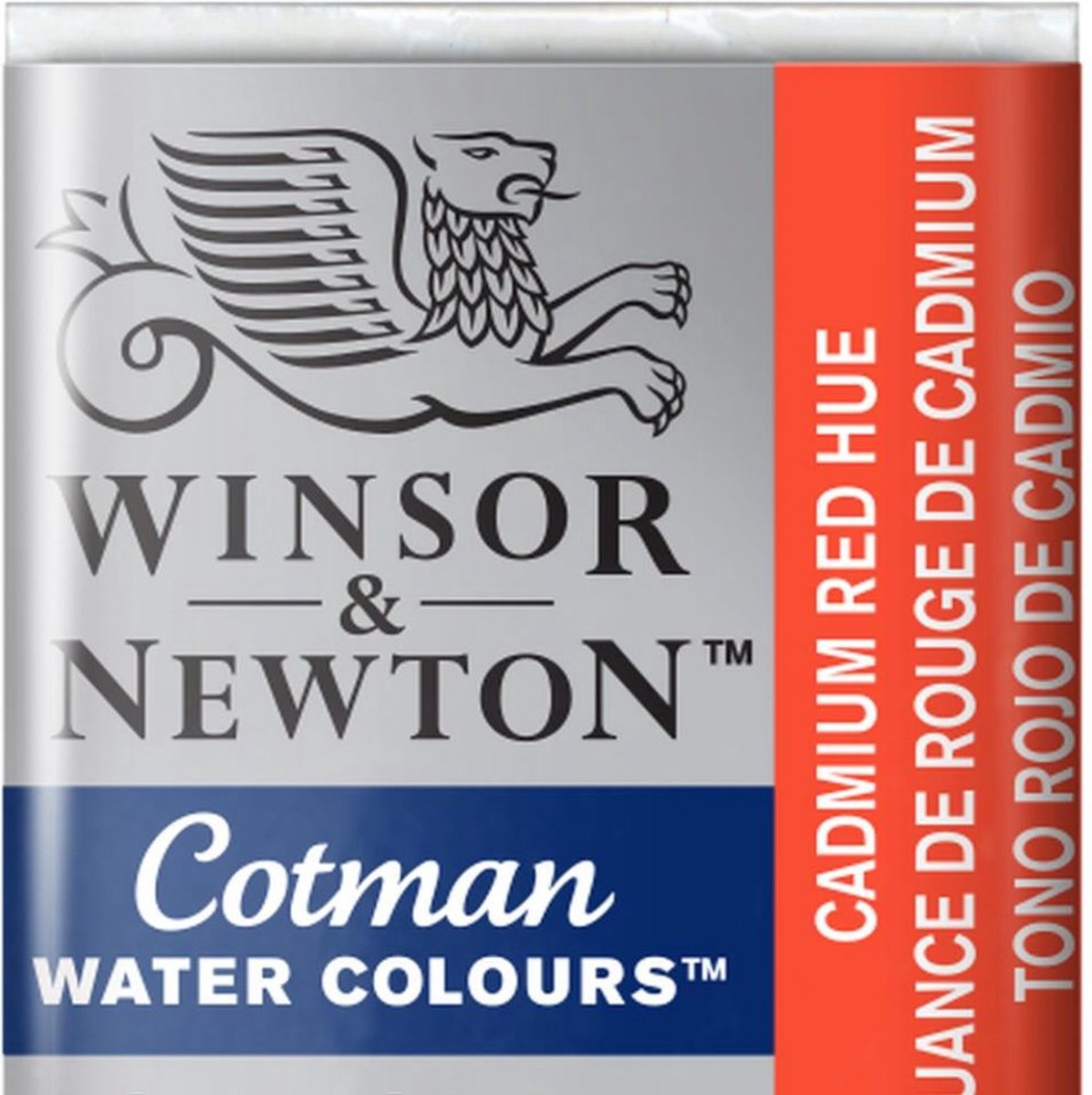 Winsor Newton W N Cotman Aquarellfarbe, halbe Näpfchen, kadmiumroter Farbton
