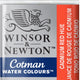Winsor Newton W N Cotman Aquarellfarbe, halbe Näpfchen, kadmiumroter Farbton