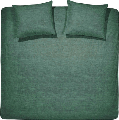 Cinderella Lyn Bettbezug – 2 Personen – Baumwolle – Twin extra breit – 260 x 200 x 220 cm – grün + 2 Kissenbezüge 60 x 70