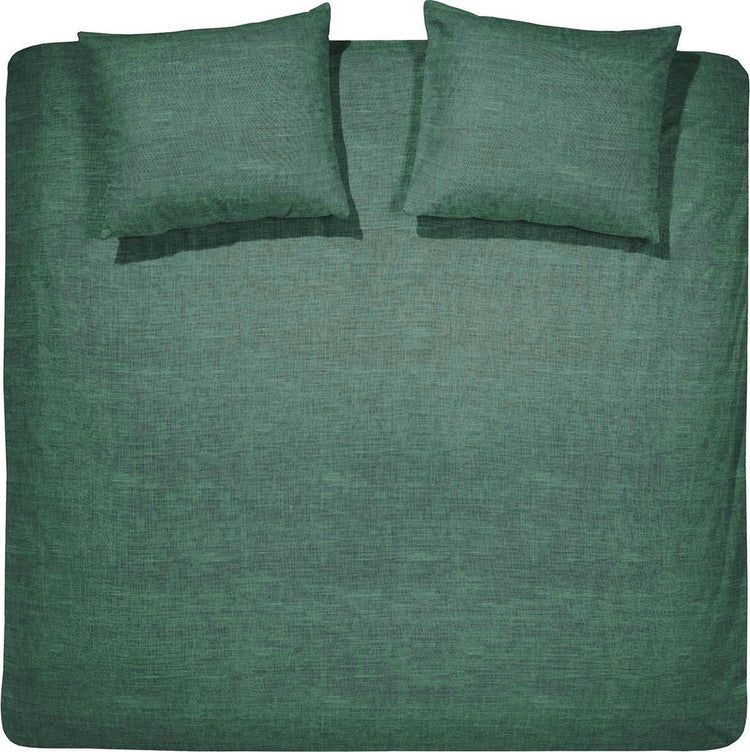 Cinderella Lyn Bettbezug – 2 Personen – Baumwolle – Twin extra breit – 260 x 200 x 220 cm – grün + 2 Kissenbezüge 60 x 70