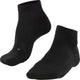 Falke go2 kurze Anti-Blasen-Baumwoll-Funktionsmaterial-Golfsocken Herren Schwarz – Größe 39-41