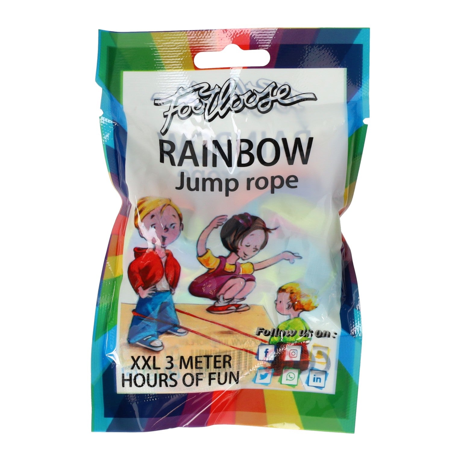 Regenbogenspringelastiek, 3 Meter