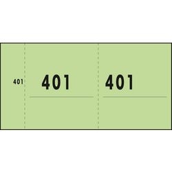 Zahlenblock Sigel grün 53x105 mm 341g