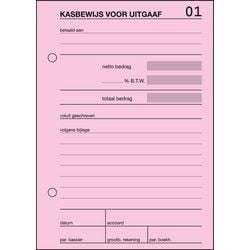 Kassenbuch Sigel A6 rosa 105 mm x 94 mm x 9 mm