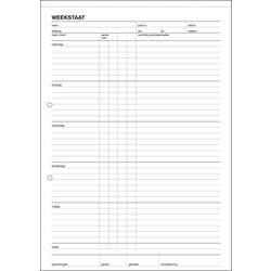 Wochenplan Sigel A4 weiß 210 mm x 250 x 5