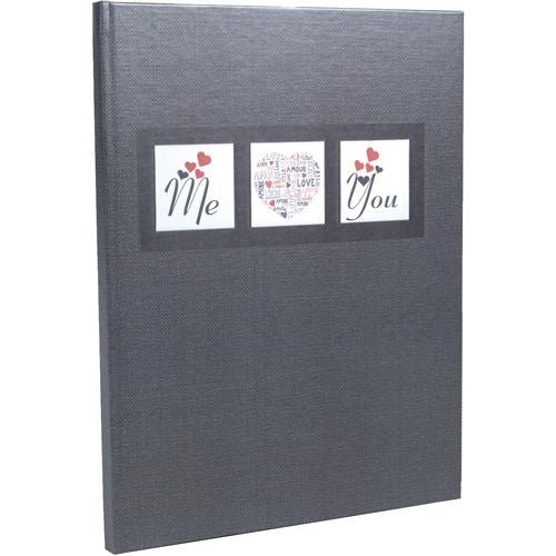 Gästebuch exacompta 47681e schwarzer Karton, Papier