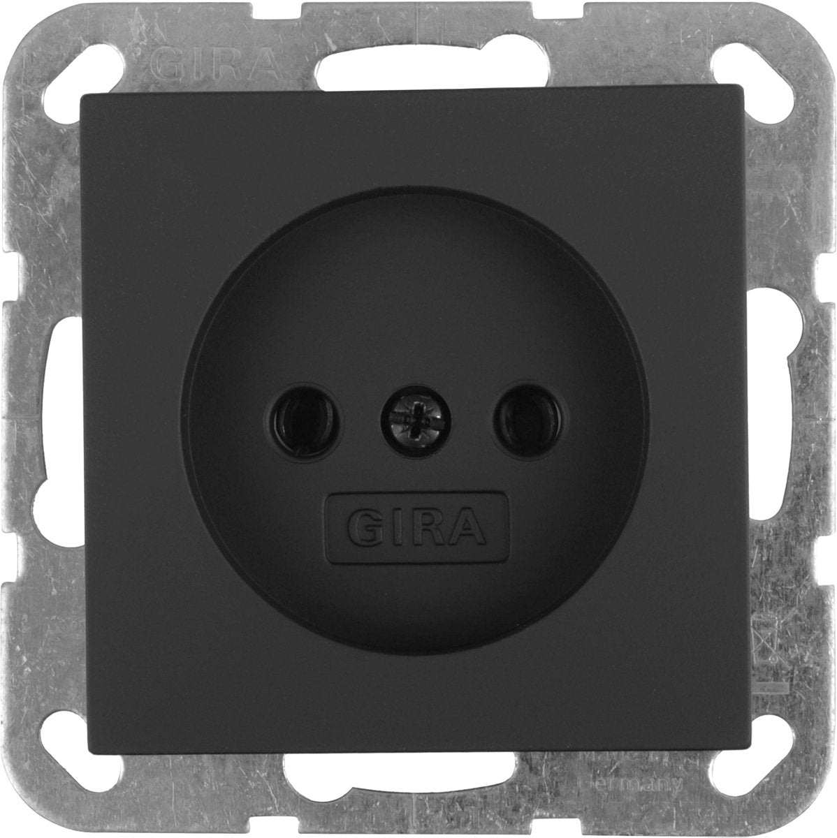 Gira e2 Steckdose - Unterputz - 1fach - Schwarz