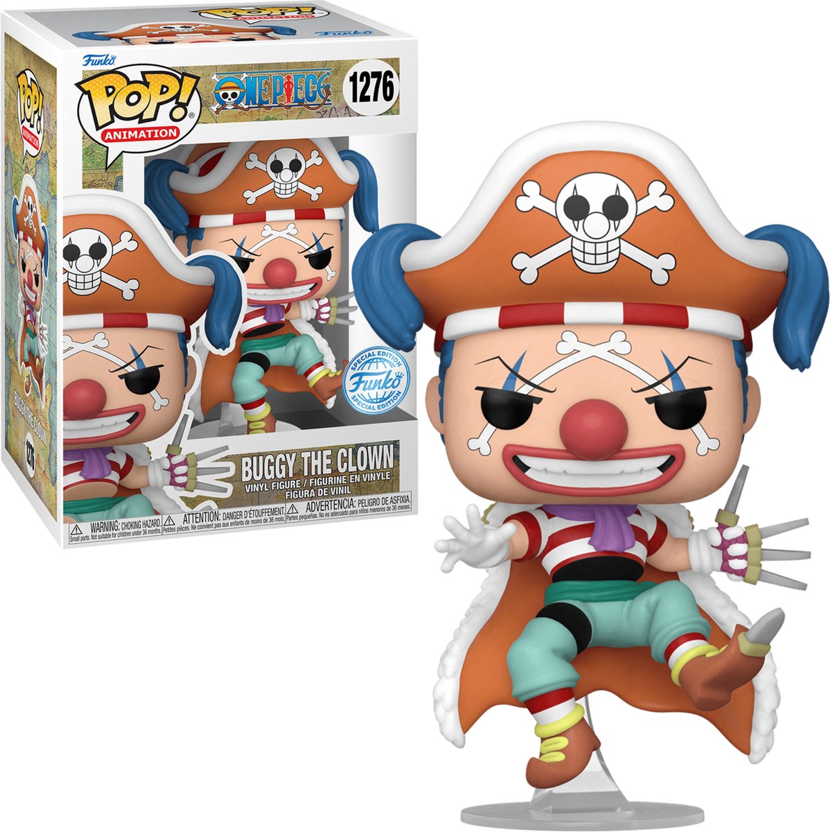 Funko-Pop! Einteiler – Buggy der Clown, exklusiver Gral, selten