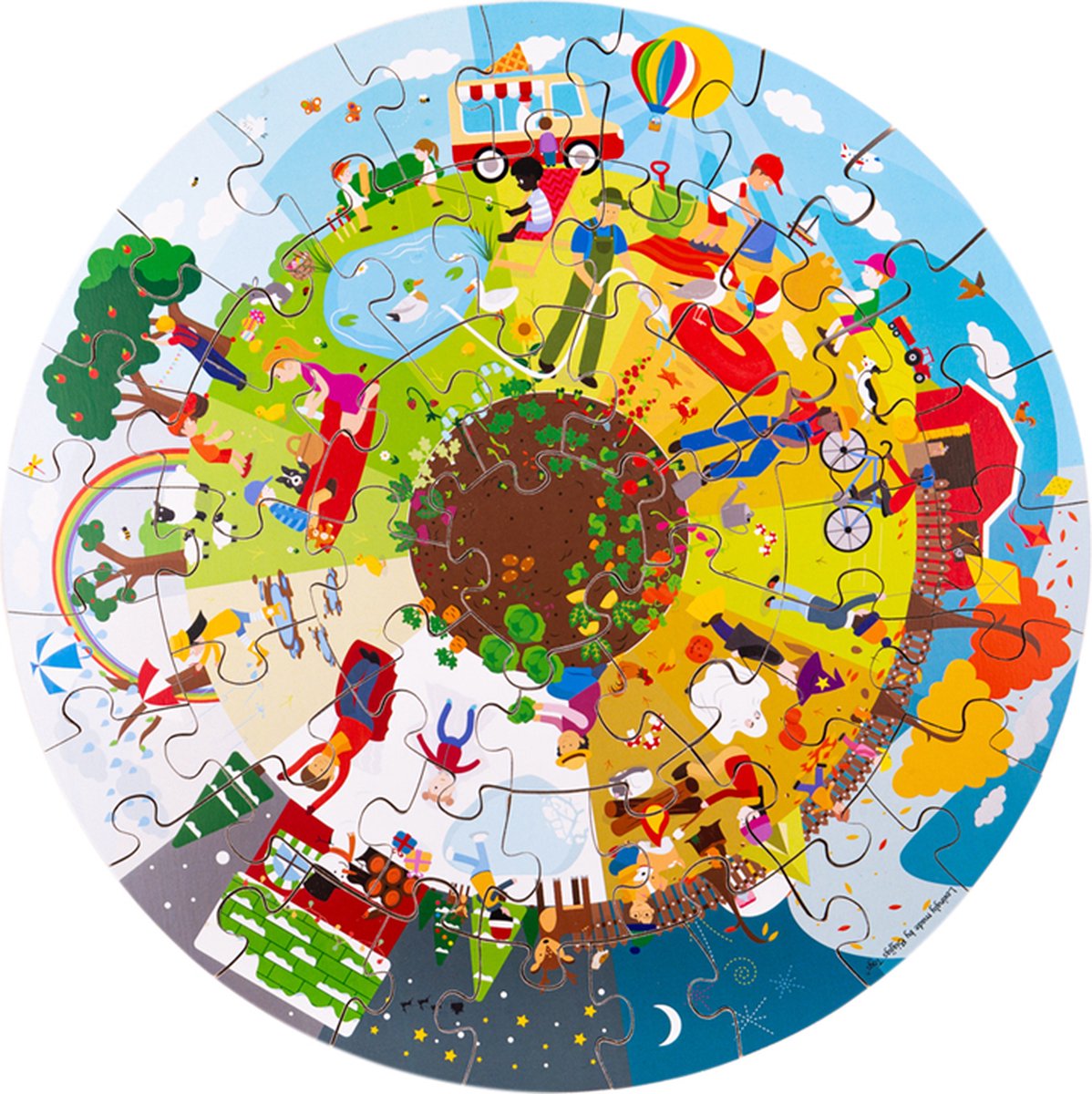 Bigjigs Puzzle 4 Jahreszeiten um 2+Jr.