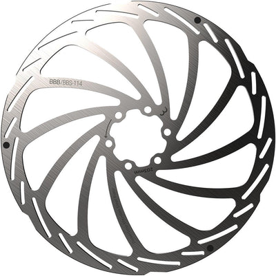 BBB Cycling Scheibenbremse Power Stop 6-Loch Bremsscheibe BBS-114 – Silber – 203 mm