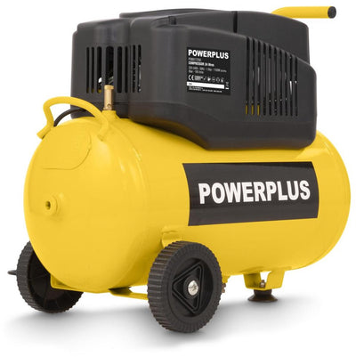 Powerplus Kompressor powx17250 – Luftkompressor 1200 W – 8 bar – 24 l Fass – ölfrei
