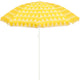 Mica Dekorationen Herz-Strandschirm – H180 x ø160 cm – Gelb
