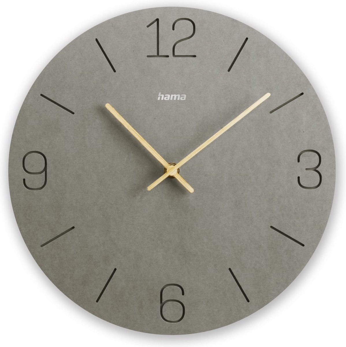 Hama Wanduhr - Kreta - Quarz - Analog - Grau