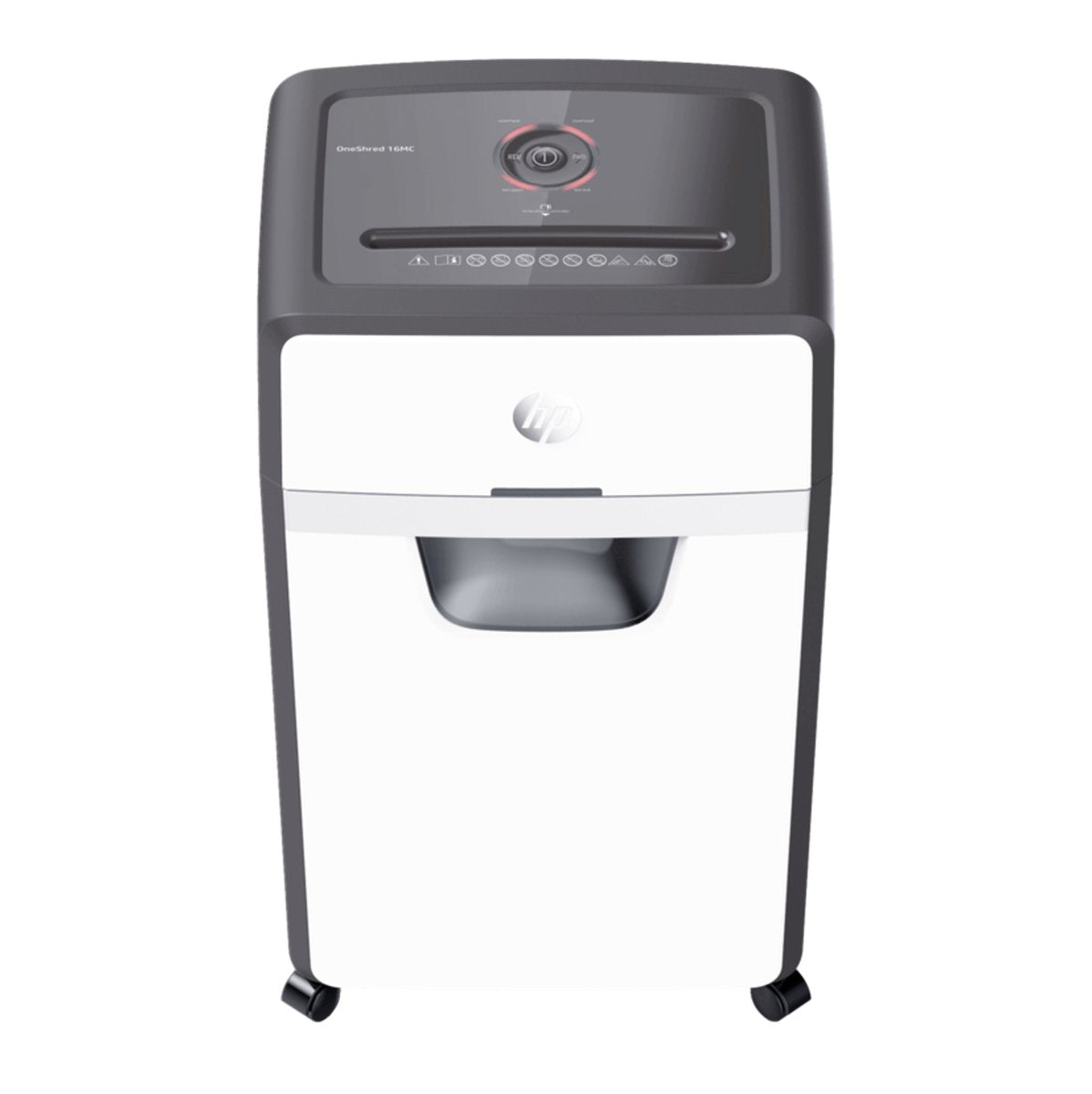 HP Oneshred 24cc Aktenvernichter – Aktenvernichter – Sicherheitsstufe P-4 – 24 Blatt DIN A4 – Kreuzschnitt – 30 Liter – professionell – Büroeinsatz – weiß