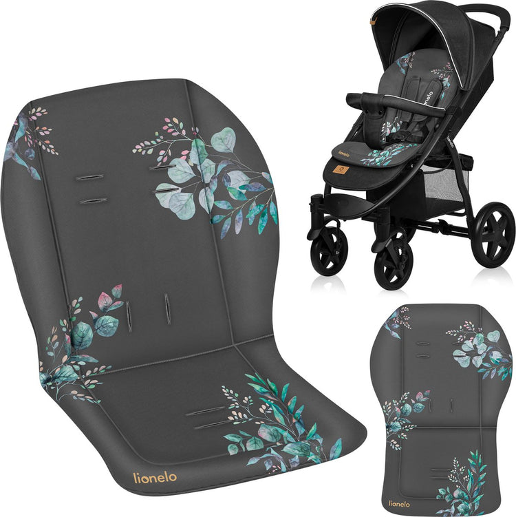 Lionelo-Sitzauflage – universeller Kinderwagen-Kisseneinsatz – doppelseitiges Design – hydrophober Stoff – flexible Passform – waschbar – angenehm weich – goldene Momente
