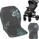 Lionelo-Sitzauflage – universeller Kinderwagen-Kisseneinsatz – doppelseitiges Design – hydrophober Stoff – flexible Passform – waschbar – angenehm weich – goldene Momente
