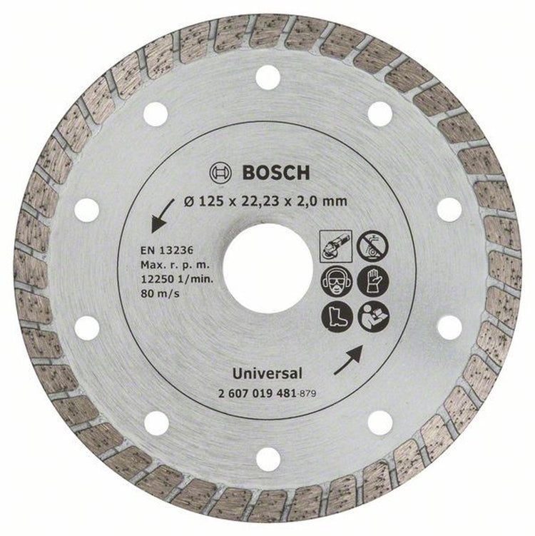 Bosch Zubehör Diamant-Trennscheibe Turbo, 125 mm ø - 2607019481