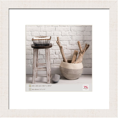 Walther Home - Holzrahmen - Fotogröße 40x40 cm - Polarweiß