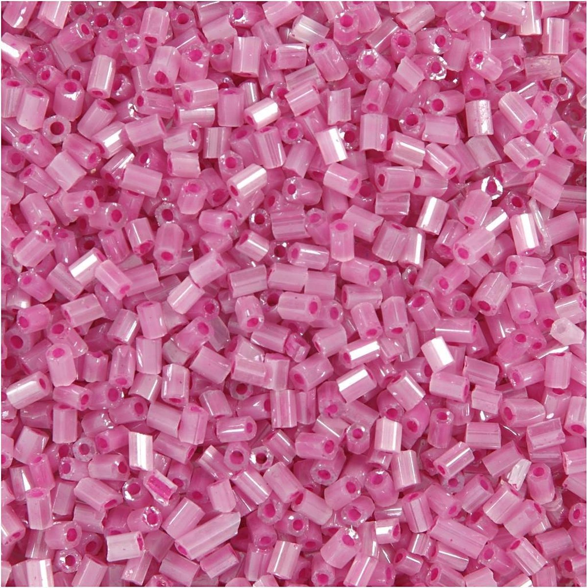 Creativ Company Rocailles 2-Schliff, D 1,7 mm, Größe 15 0, Lochgröße 0,5 mm, rosa, 500 g 1 Beutel