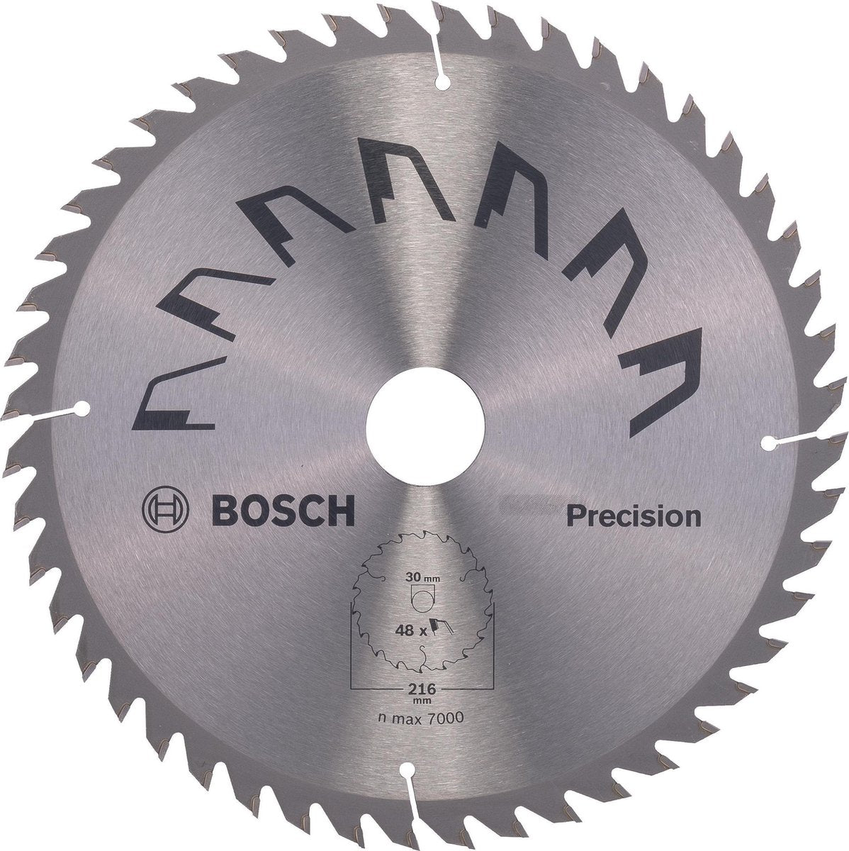 Bosch Zubehör Kreissägeblatt Präzision 216x2x30, T48 - 2609256936