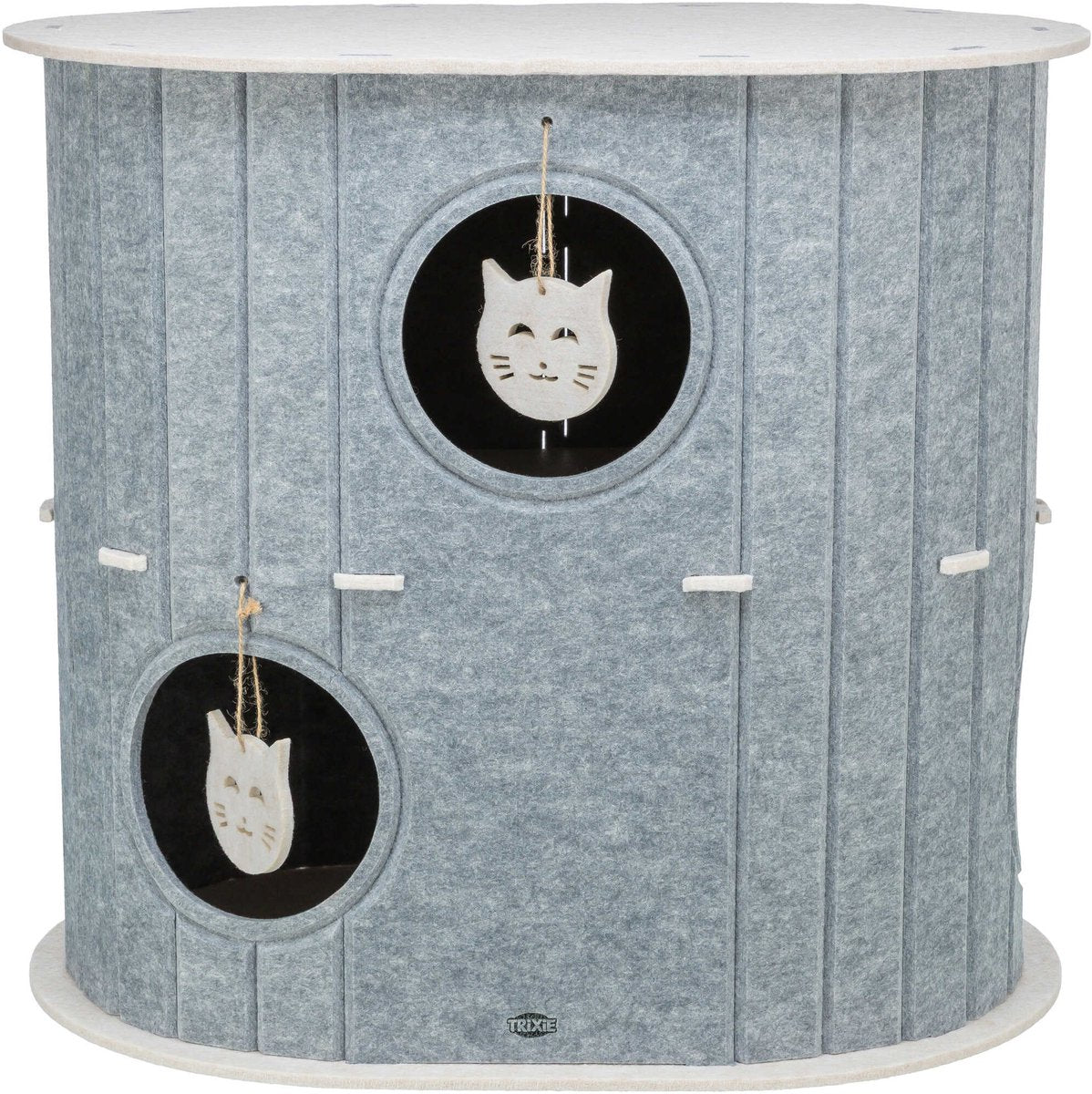 Trixie Spielbox Mara oval Filz Sandgrau