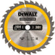 Dewalt Zubehör Kreissägeblatt 184 x 16 x 30 Zähne, positiv 10°, Kerbe 2,6 mm – dt1940-qz