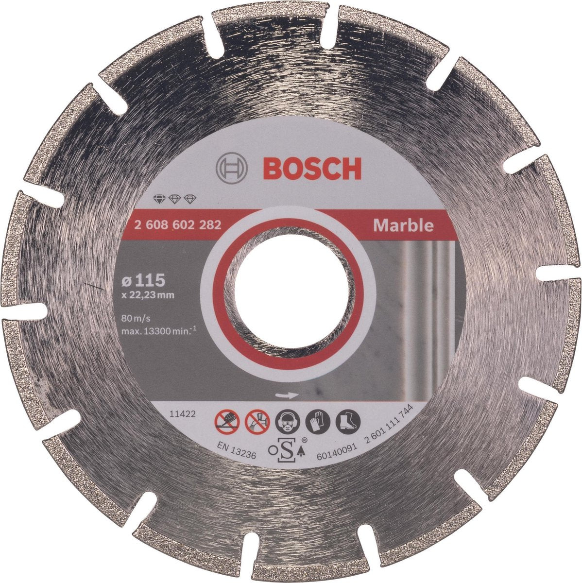 Bosch - Diamanttrennscheibe Standard für Marmor 115 x 22,23 x 2,2 x 3 mm