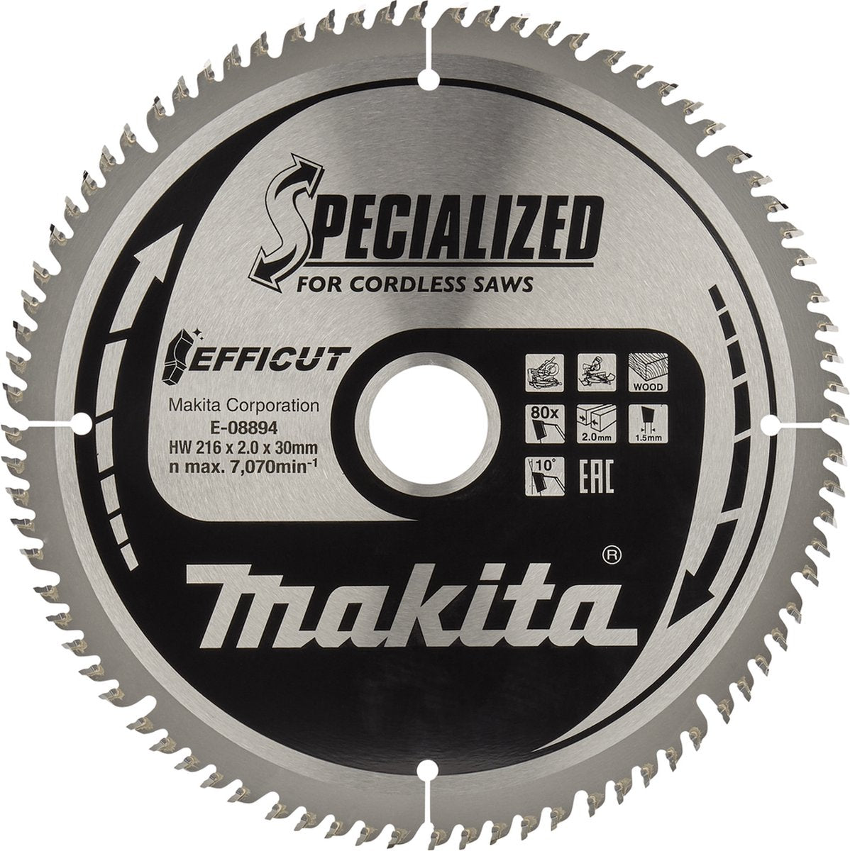 Makita Schnittholz 216x1,5x30 T80 - e-08894