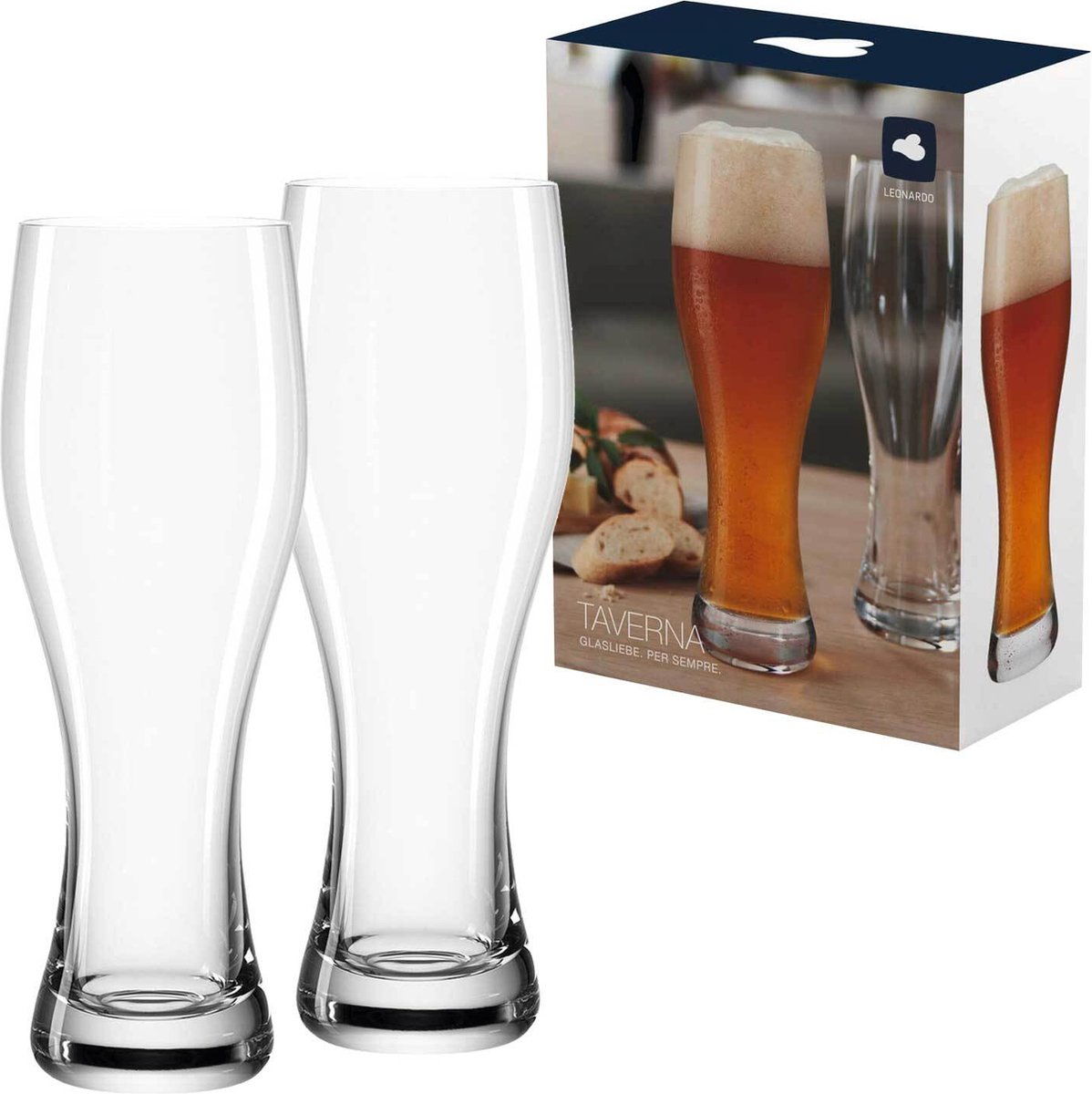 Leonardo Taverna Spezialbierglas - 500 ml - 2 Stück