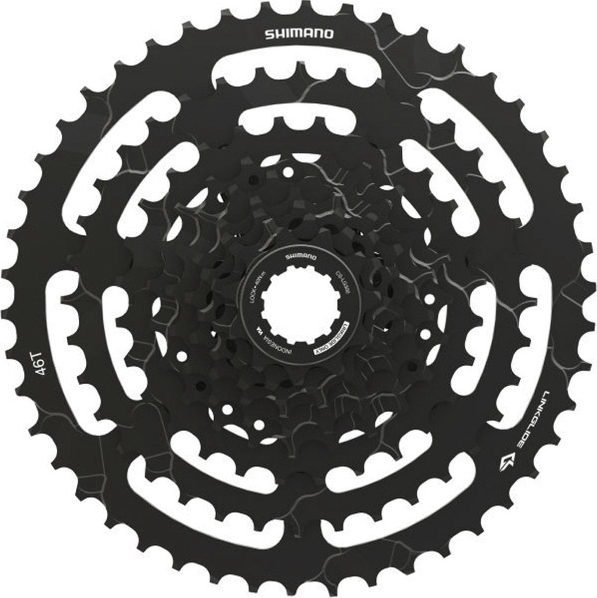 Shimano-Kassetten-Cues 9V 11-46T CS-LG300 Schwarz