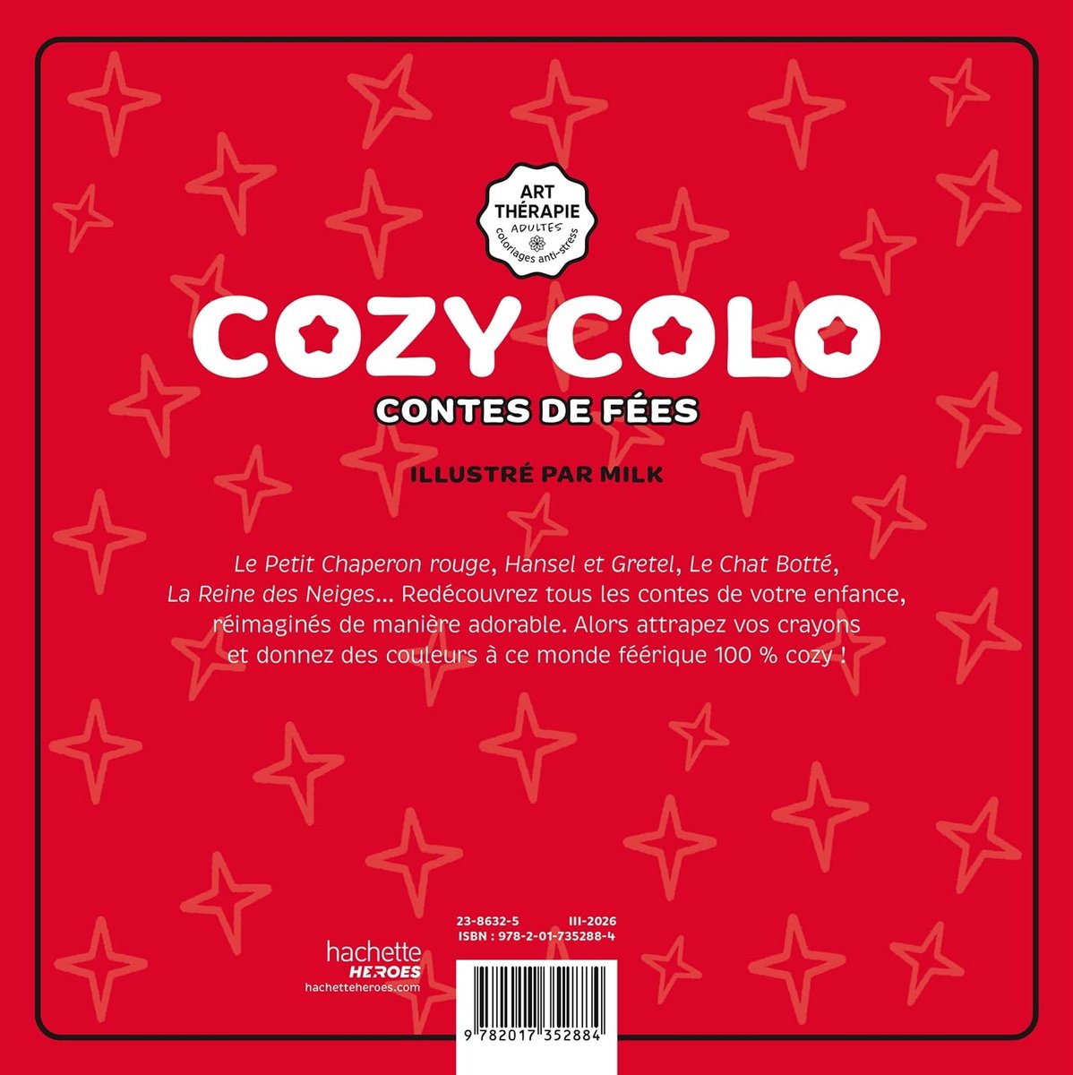 Hachette Heroes – Cozy Colo – Malbuch – 170 g Papier – einseitig