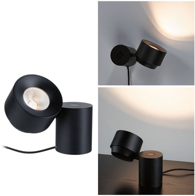 Paulmann LED-Tischleuchte 3-Stufen-Dimmscheibe 2700k 300lm 3w schwarz