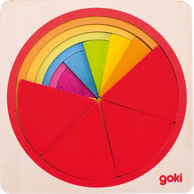 Goki Holzschicht Puzzle Kreis, 21.