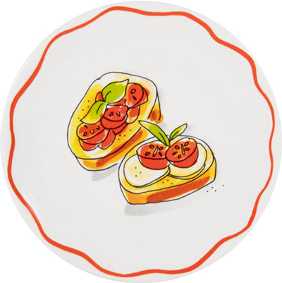 Blondes Amsterdam, Pasta: Teller 18 cm Bruschetta