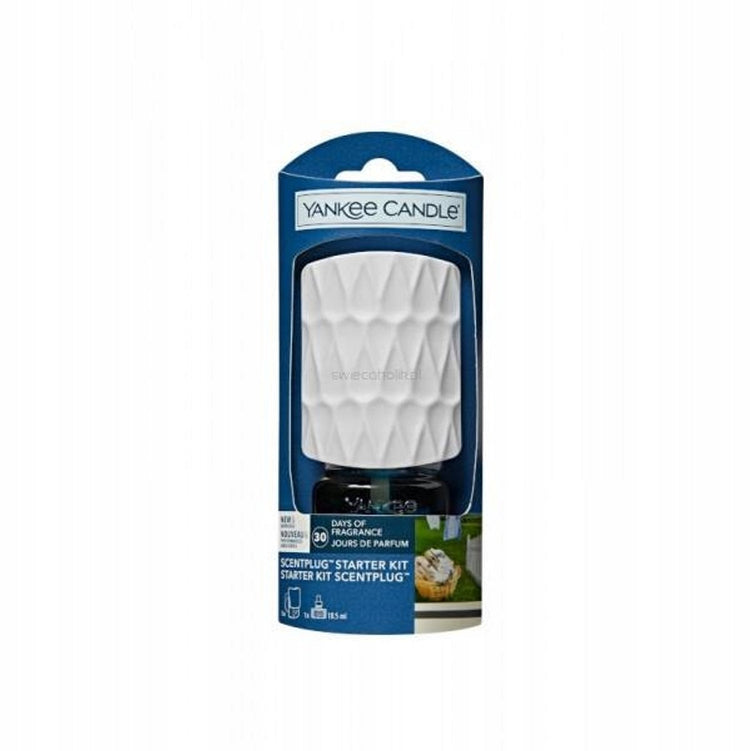 Yankee Candle – saubere Baumwolle – Starter-Set für elektrischen Diffusor