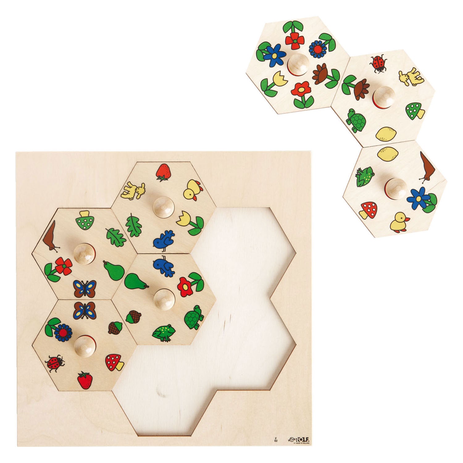 Rolf Rolf Carusel Puzzle Natur, 7st.