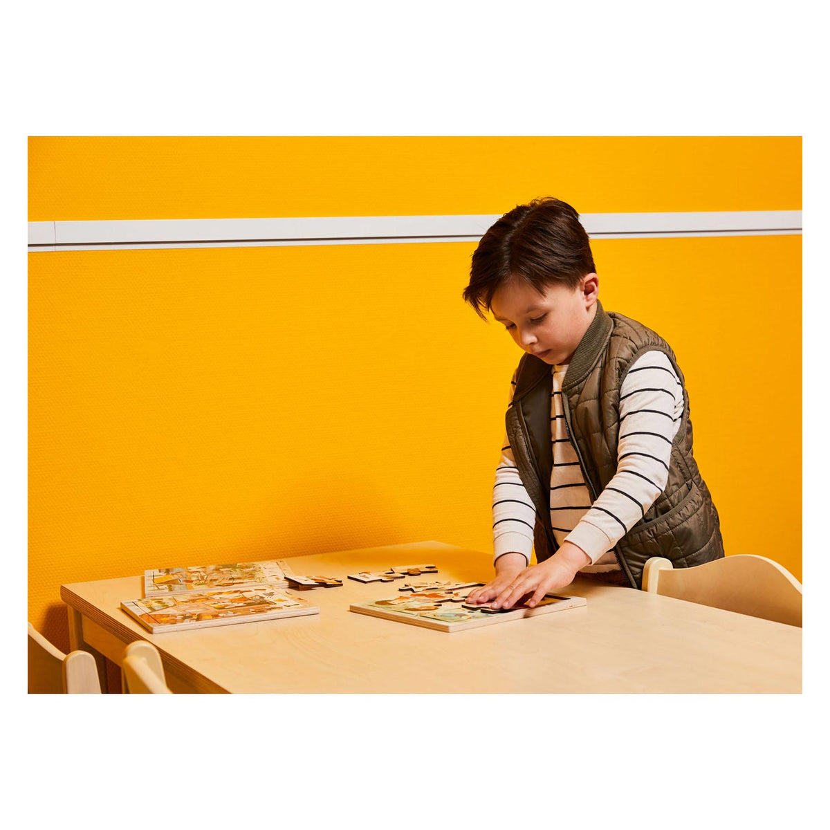 Rolf - Holzpuzzle -Serie Wonen, 3 -Set von 3