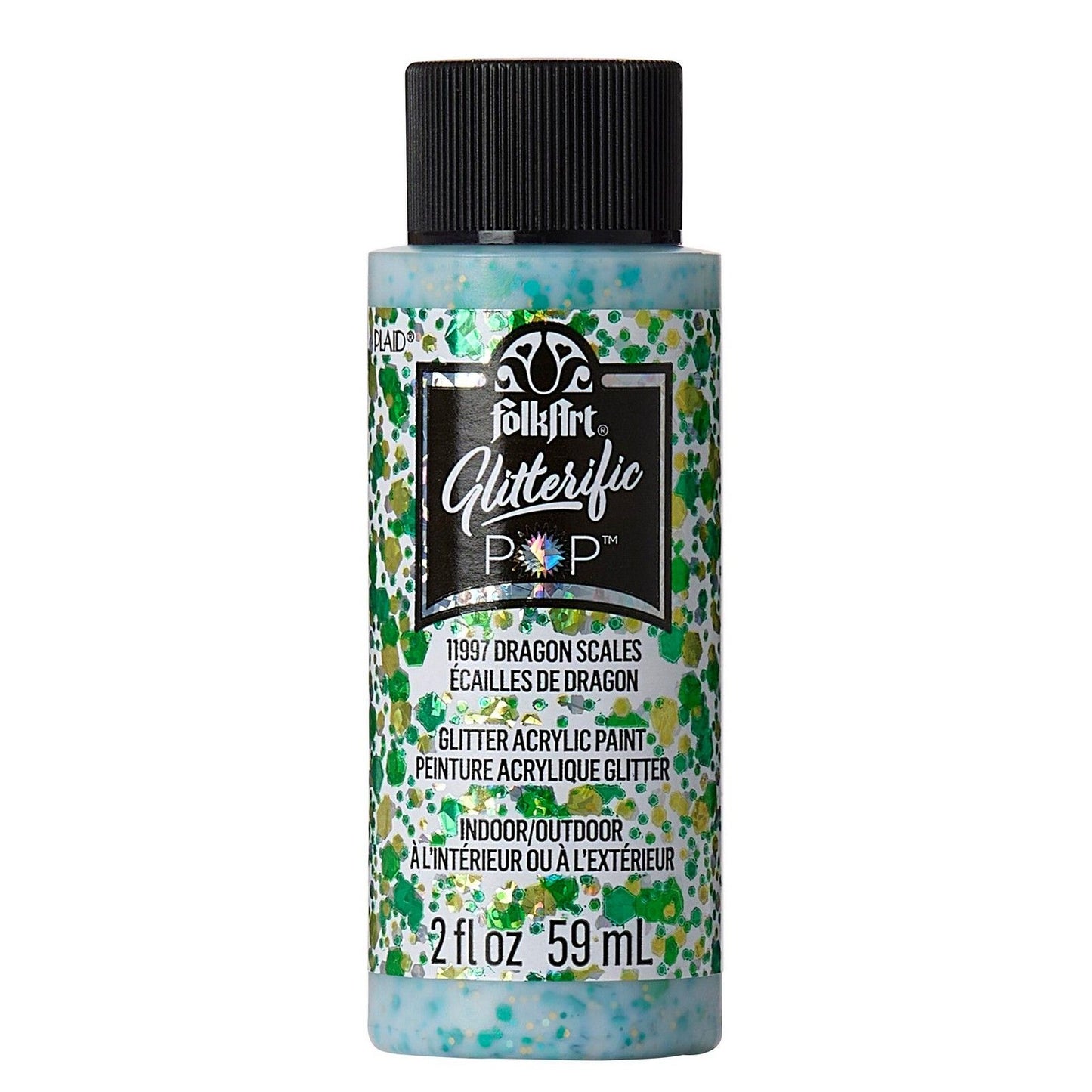 Folkart • glitzernde Pop-Acrylfarbe, Drachenschuppen, 59 ml