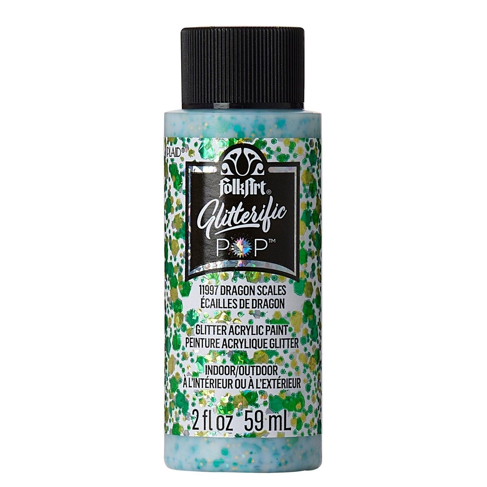 Folkart • glitzernde Pop-Acrylfarbe, Drachenschuppen, 59 ml