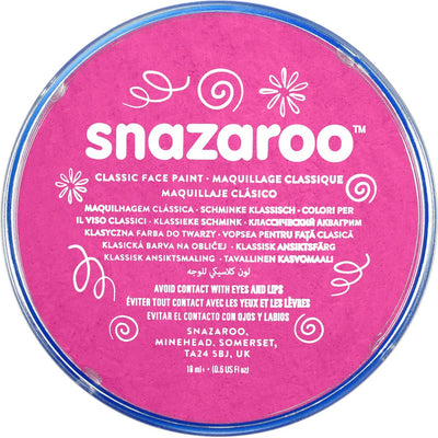 Snazaroo 1118058 – Pink – 18 ml Aqua-Gesichtsfarbe, Kinder-Gesichtsfarbe für Kinder und Erwachsene