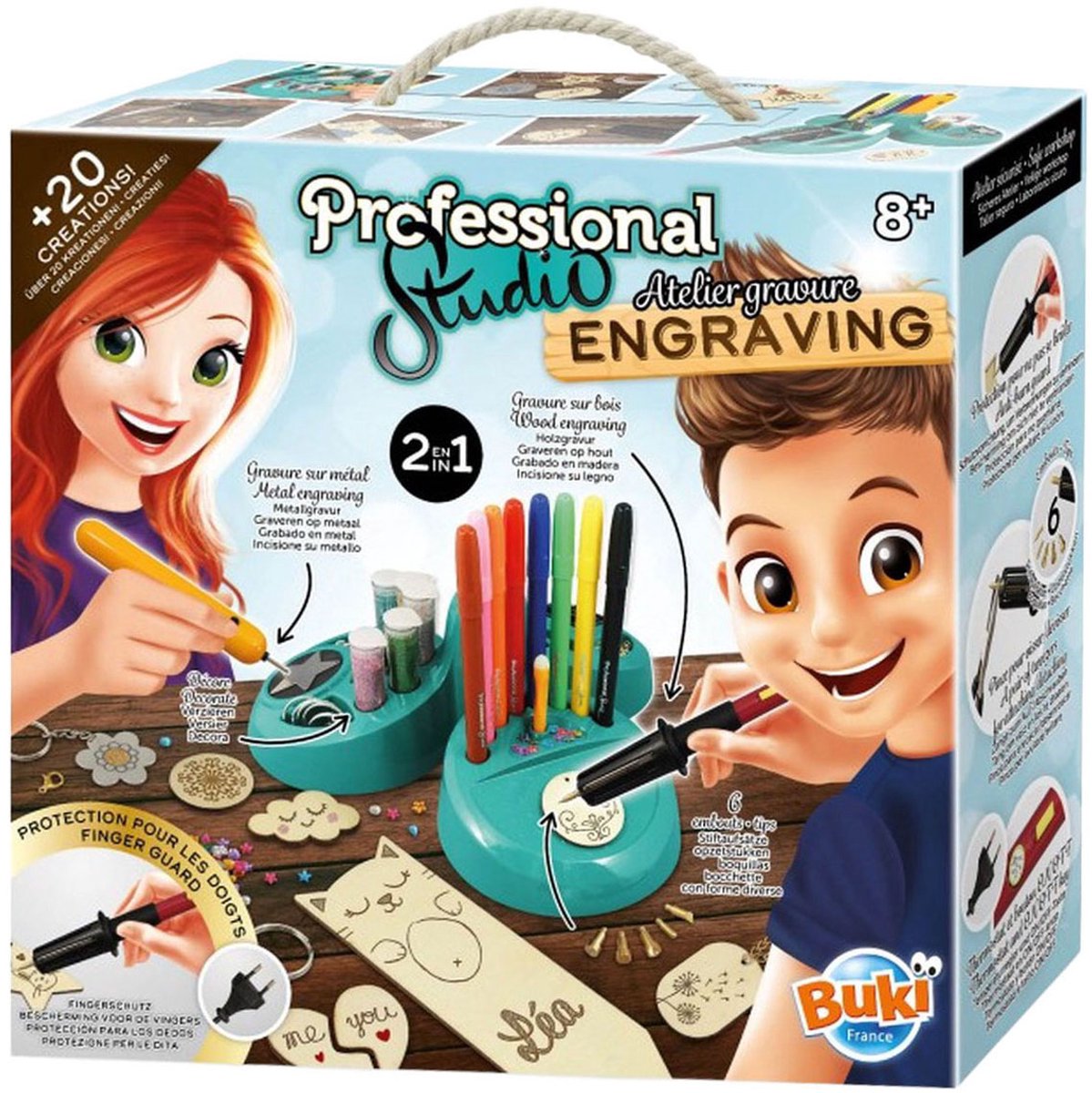 Buki France Buki – professionelle Studio-Gravurwerkstatt – Gravur in Holz und Metall – kreatives Spielzeug