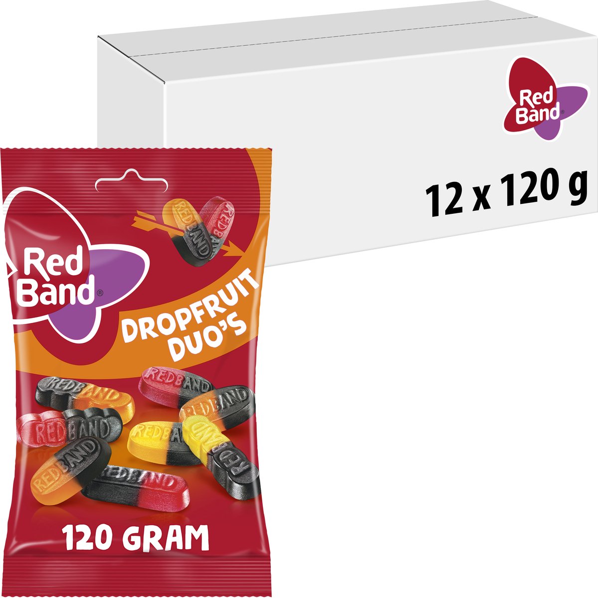 Duos mit roten Lakritzfrüchten (12x120gr)