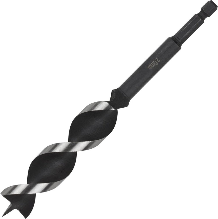 Wolfcraft – 18-mm-Schlangenbohrer für Holzbalken – 165 mm – Holzbohrer mit Sechskantschaft – Sechskant – Bohrer für Holz – 7137000