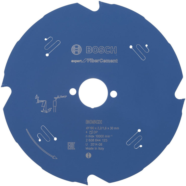 Bosch Zubehör Kreissägeblatt Expert für Faserzement 190x30x2,2 1,6x4 - 2608644125