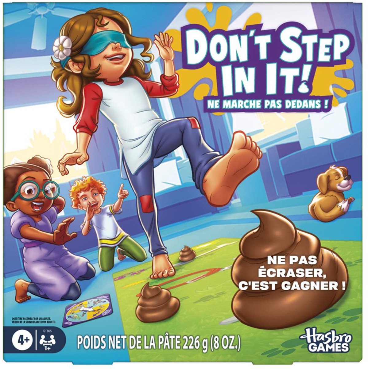 Hasbro – fallen Sie nicht darauf herein! [Farbe] – Partyspiel – Augenbindeknete