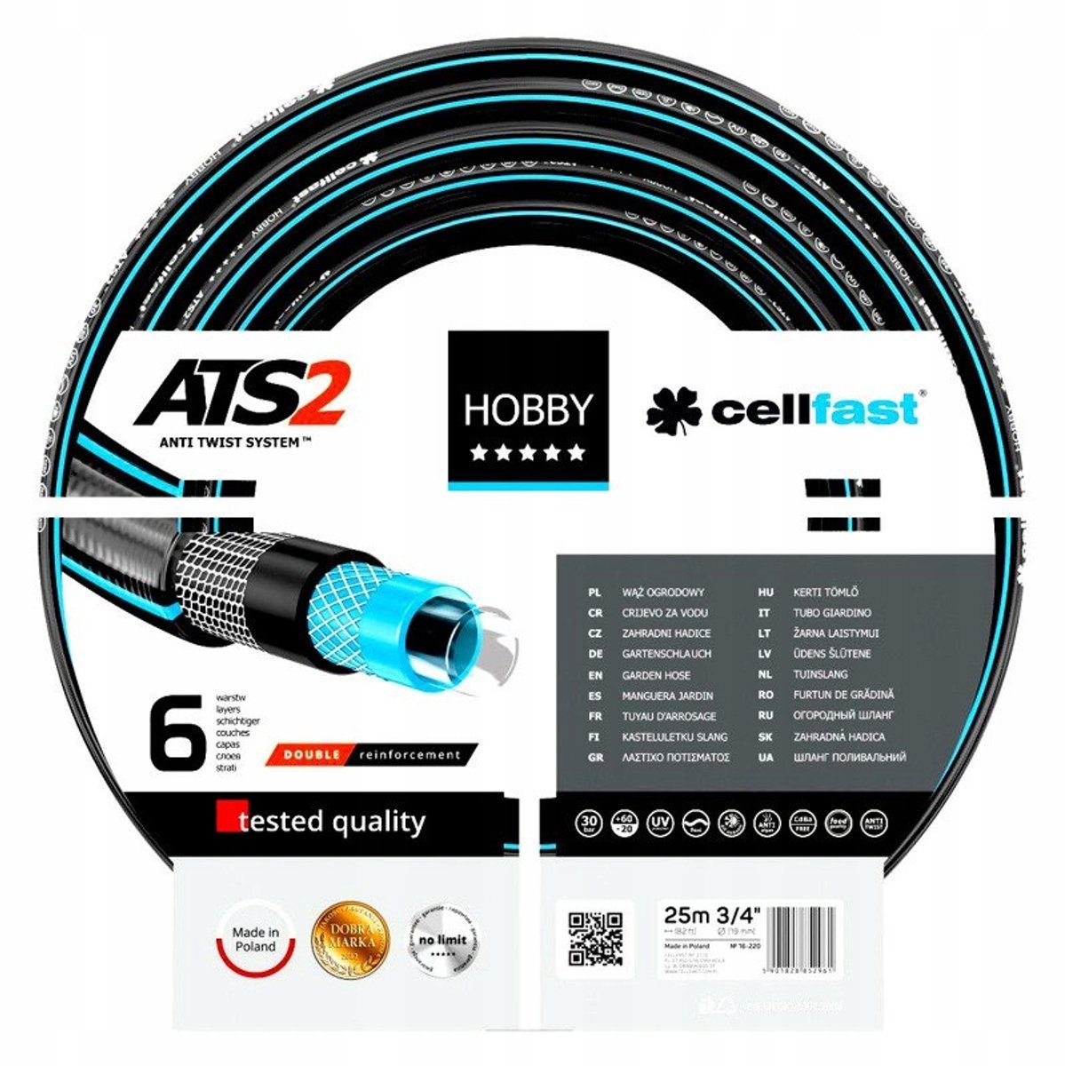 Cellfast Gartenschlauch 16-201 Hobby ATS2 1 2 50m