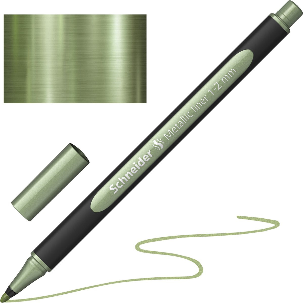 Schneider Schreibgeräte Schneider Metallic Liner – Paint-It 020 – 1–2 mm – Vintage Green Metallic – S-ML02001035